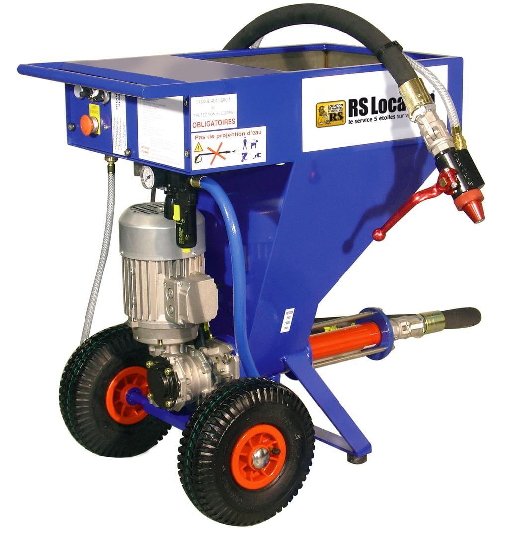 MACHINE A PROJETER LES ENDUITS AVEC COMPRESSEUR 400 V | RS Location