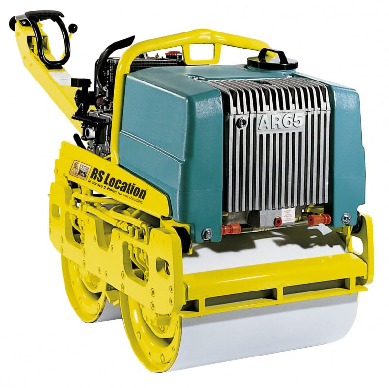 ROULEAU VIBRANT DOUBLE BILLE 650 KG DIESEL LARGEUR 650mm RS Location